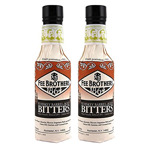 Whiskey Barrel-Aged Aromatic Bitters - 5 oz - 2 Pack by Fee Brothers – 5 Fl Oz (Pack of 2), Model FEE WHISKEY BARRELL BITTERS 2PK