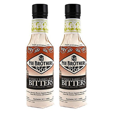 Whiskey Barrel-Aged Aromatic Bitters - 5 oz - 2 Pack by Fee Brothers – 5 Fl Oz (Pack of 2), Model FEE WHISKEY BARRELL BITTERS 2PK