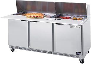 Beverage-Air Food Prep Sandwich Prep Tables 72 Spe72-18C