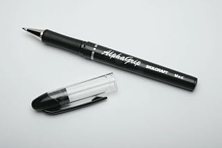 AbilityOne 7520014244875 - AlphaGrip Ballpoint Pen - Medium Point - Black Ink - 12 units