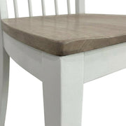 White Spindle Back Dining Chair Two Pack by Starlight Canyon Home – Poplar Solids / Birch Veneers, White, Pack of 2