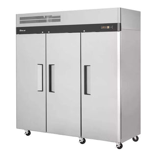Commercial Kitchen Upright Refrigerator by Turbo Air – 65.8 cubic_feet, Stainless Steel, Grey, Model M3R72-3-N