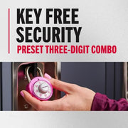 Master Lock Pink / 1 / 1 Pack Combination Padlocks