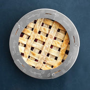 Nordic Ware (Pack of 1) / Adjustable Pie Shield / Metal Baking & Cookie Sheets