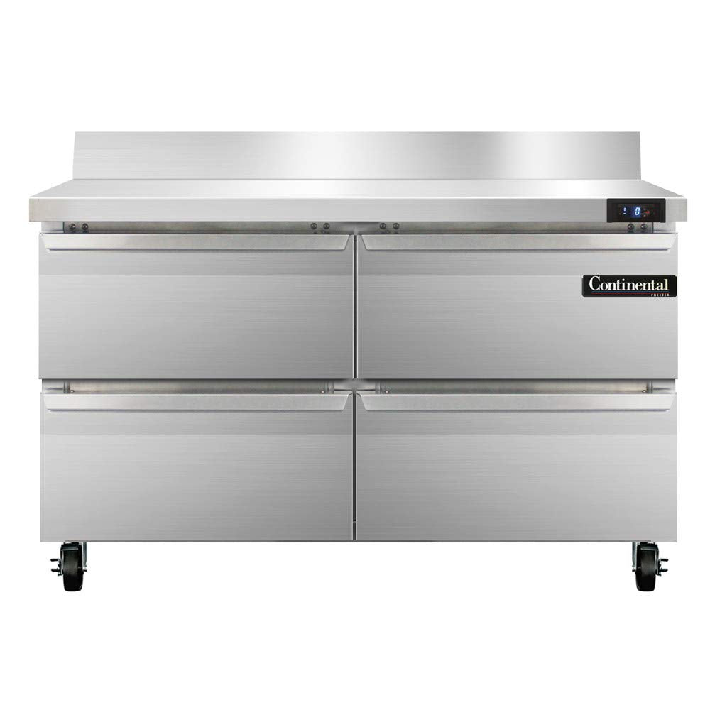 Continental Refrigerator Two Section Work Top Freezer 48"W by Value Line – Model SWF48-BS-D