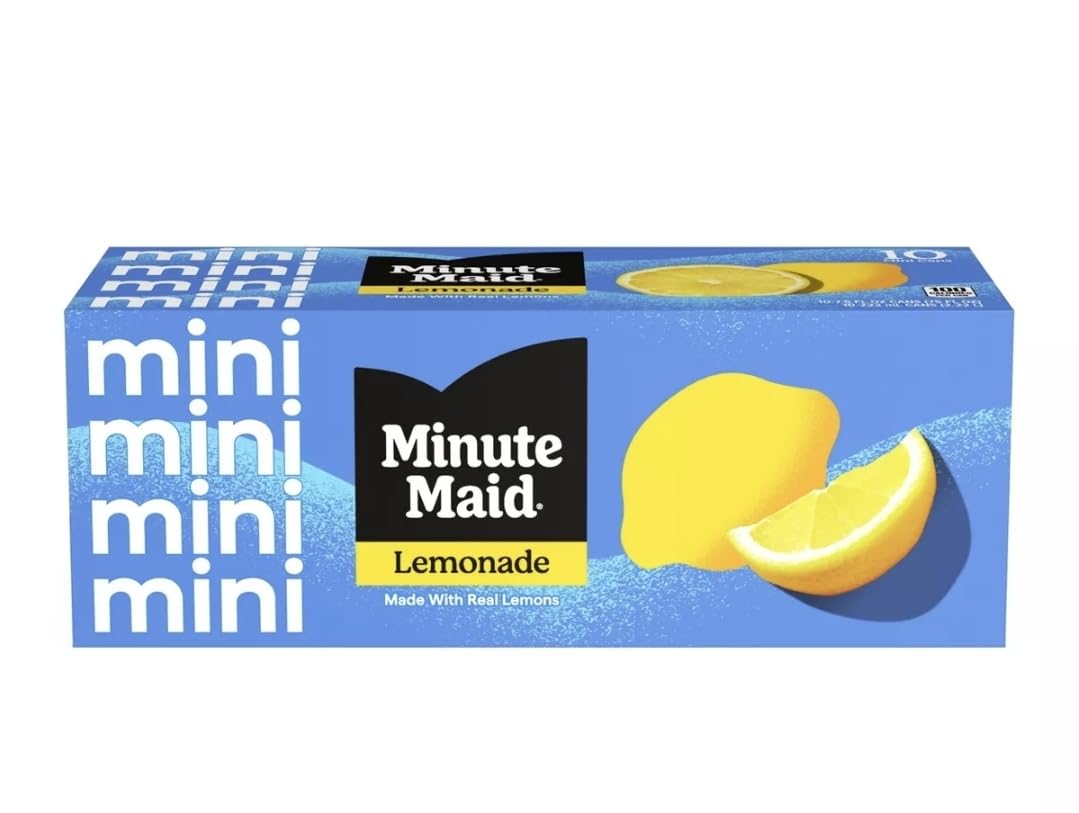 Lemonade, 7.5 oz Cans, 30 Pack by Minute Maid – 7.5 Fl Oz (Pack of 30), Pack of 30