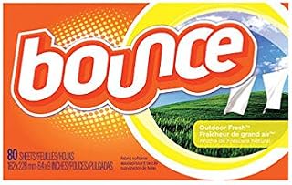 Bounce 80068 Outdoor Fresh Scent Fabric Softener Sheets 80 Count