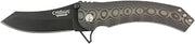 Camillus Jolt 8.5" Durable Lightweight D2 Tool Steel Straight Edge Every Day Folding Pocket Knife with Carbon Fiber Handle & Pocket Clip