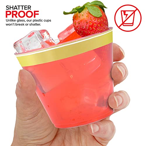 Stock Your Home 100 Count / Gold Rim / Fine Cups