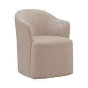 Solid Wood Upholstered Dining Chair with Castors by Starlight Canyon Home – Solid Hardwood,Plywood, Brown, Pack of 4