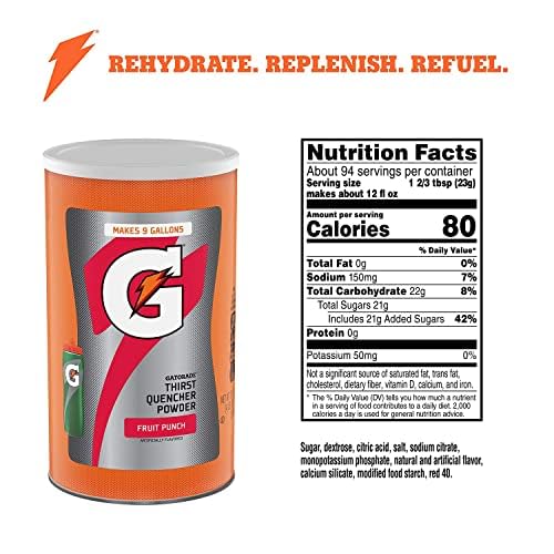 Gatorade Fruit Punch / 76.5 Ounce (Pack of 1) / Red Sports Drinks