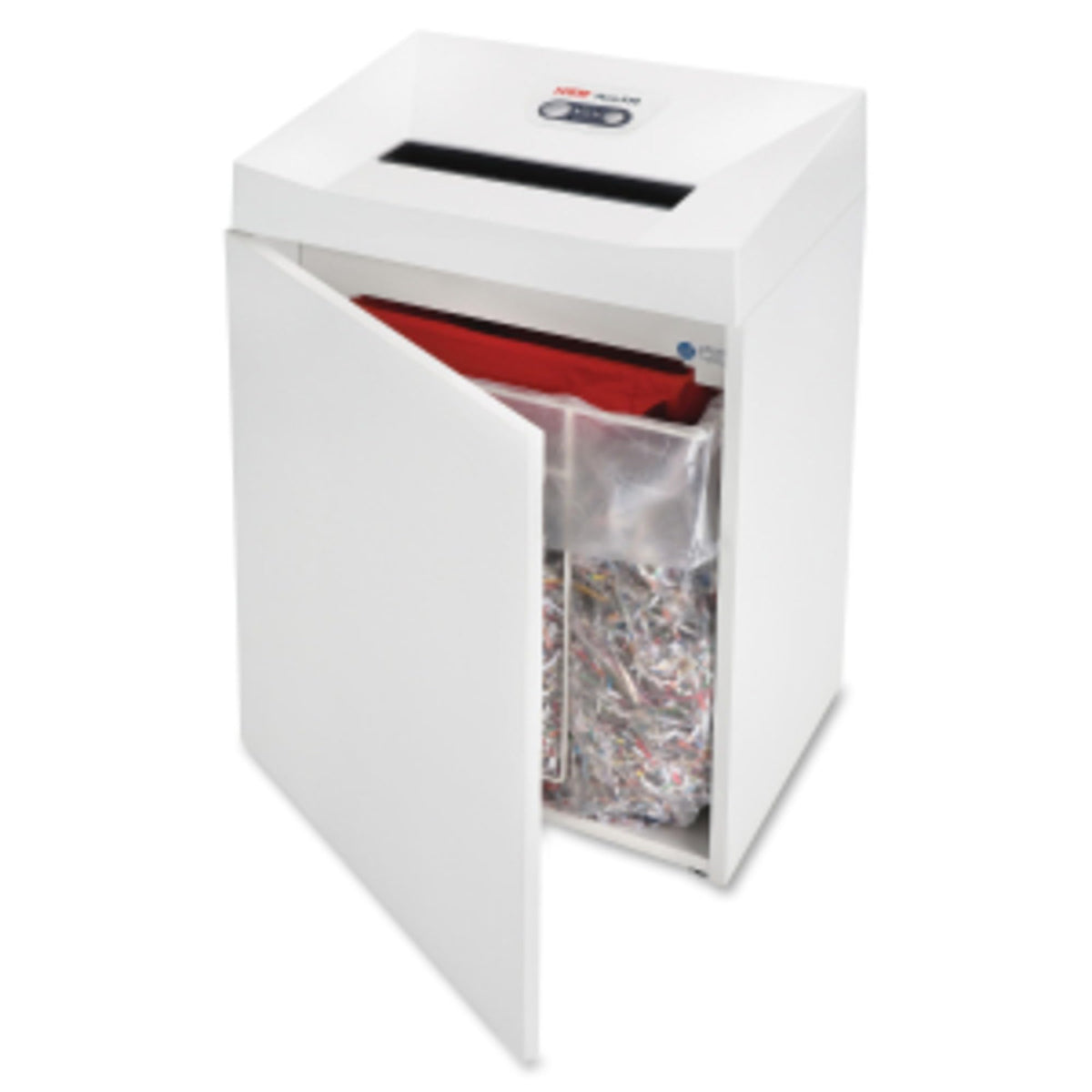 Pure 530 Strip-Cut Shredder by HSM – 28" x 19.5" x 14.3", 21.0 gallons, White, Model HSM2351