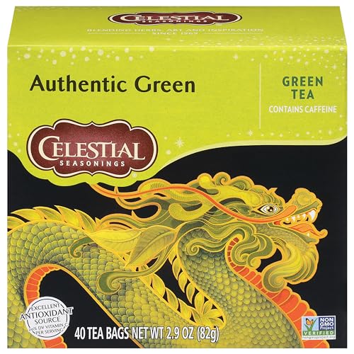 Celestial Seasonings Authentic Green Tea / 40 Count (Pack of 6) / Authentic Tea Samplers
