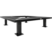 6' Square Outdoor Tree Bench by Global Industrial – 6 inches, Thermoplastic Coated Steel, Black, Model 277510BK