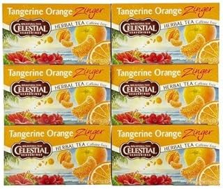 Celestial Seasonings Herbal Tea - Caffeine Free - Tangerine Orange Zinger - 20 Bags