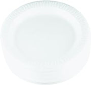 Dart 9PWQR 9 in White Laminated Foam Plate (Case of 500)