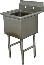 Single Fabricated Bowl 1 Compartment Scullery Sink Size: 43" H x 23" W x 29" D
