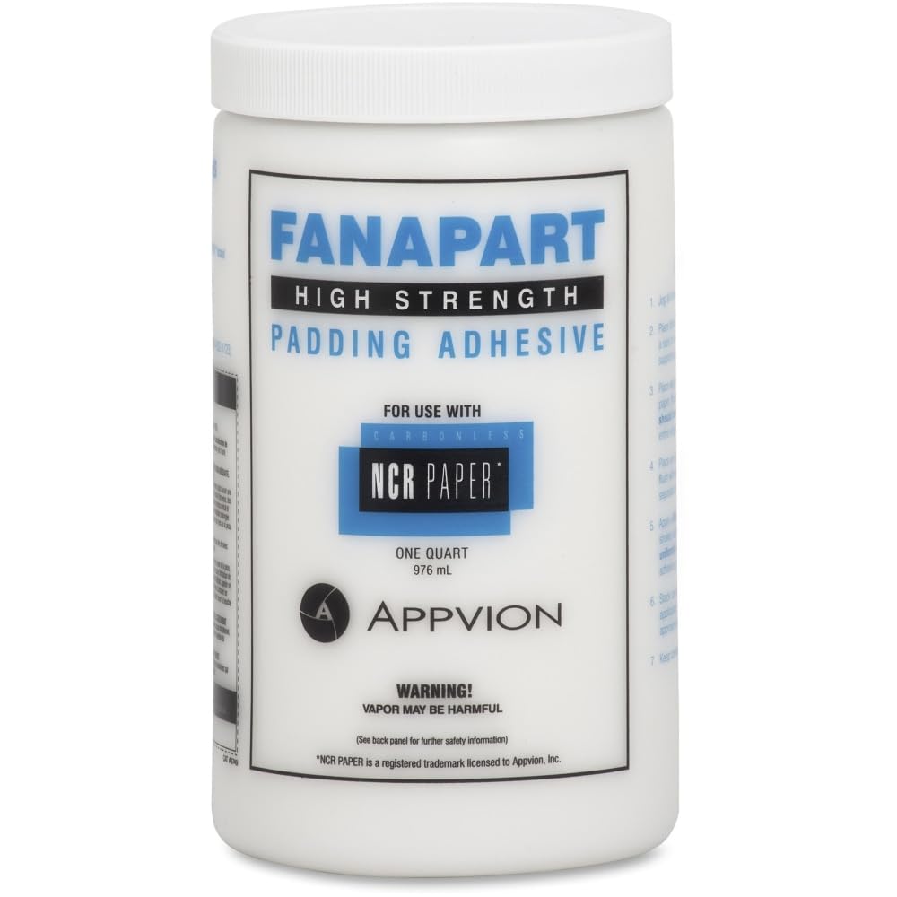 Fanapart Padding Adhesive by NCR – One Quart, Paper, White, Model NCR2116