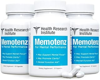 Brain Function Support - 3 btl- 90 Capsules - Brain Booster for Memory, Clarity and Focus - Mental Focus Nootropic