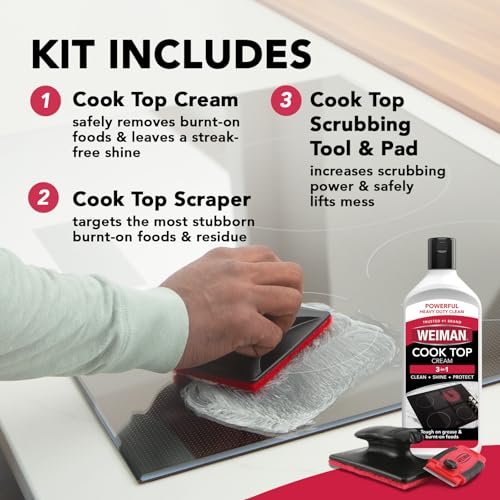 Weiman 10 Ounce (Pack of 1) / Cleaner Kit / Polish & Cleaning Tools Cooktop Cleaners