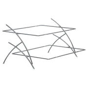 Buffet Stand Cake Stand 2-Tier Buffet - 28" L x 25" W x 14" H by HUBERT – Metal, Flint, Model 688640139344