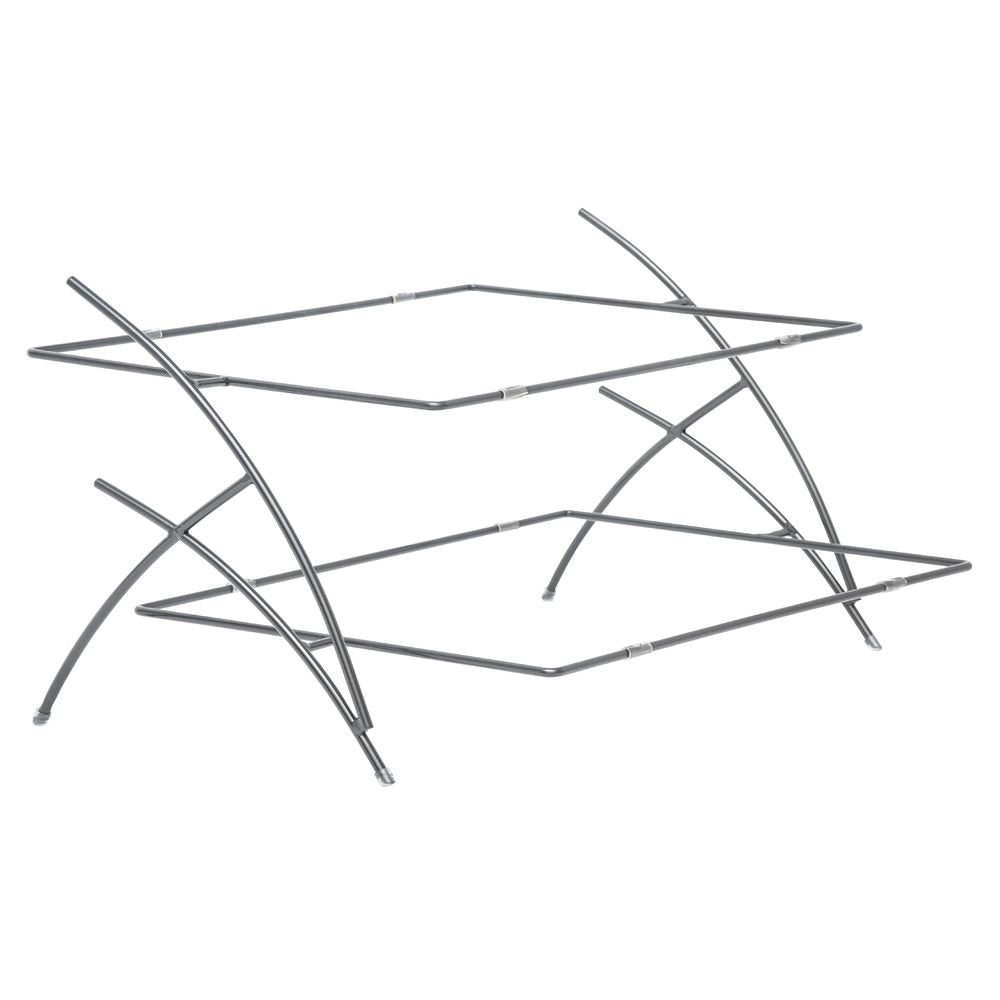 Buffet Stand Cake Stand 2-Tier Buffet - 28" L x 25" W x 14" H by HUBERT – Metal, Flint, Model 688640139344