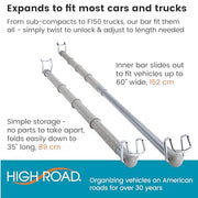 High Road Gray / 35'' - 59'' / Roadway Seat Back Organizers