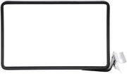 HUBERT Sign Frame with Side Mount Shelf Clip Matte Black Finished Steel Horizontal - 11"L x 7"H