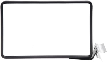 HUBERT Sign Frame with Side Mount Shelf Clip Matte Black Finished Steel Horizontal - 11"L x 7"H