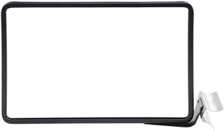 HUBERT Sign Frame with Side Mount Shelf Clip Matte Black Finished Steel Horizontal - 11"L x 7"H