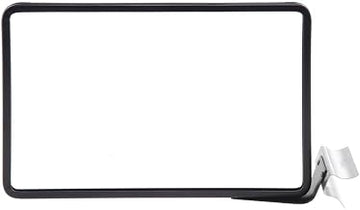 HUBERT Sign Frame with Side Mount Shelf Clip Matte Black Finished Steel Horizontal - 11"L x 7"H