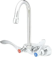 T&S Brass, B-1146-02A-CR4, Workboard Faucet, 4" Wall Mount, 179X-A2