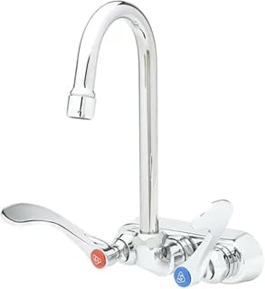 T&S Brass, B-1146-02A-CR4, Workboard Faucet, 4" Wall Mount, 179X-A2
