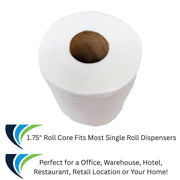 KleenLine 2-Ply Bath Tissue – White, 4.25" x 4", Universal | 96 Rolls/Case