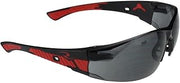 Radians OBL1-20 Obliterator Safety Eyewear, Red and Black Temples with Smoke Lens
