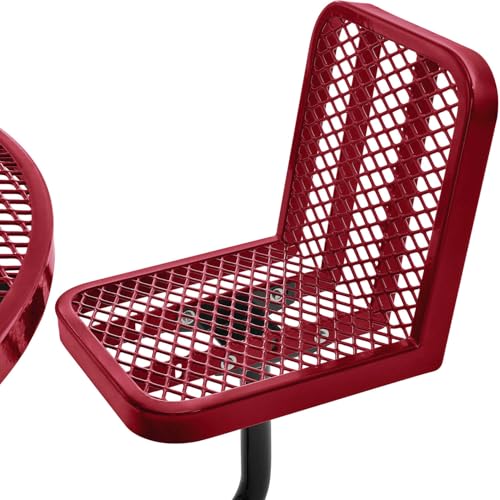 Global Industrial Red / 46" Dia. x 29"H / Industrial Picnic Tables