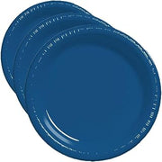 Creative Converting Touch of Color 20 Count Plastic Lunch Plates, Navy (Pack of 3)
