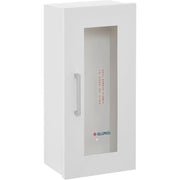 Steel Fire Extinguisher Cabinet with Breakable Glass by Global Industrial – Steel, White, Model 670597