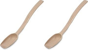 Carlisle FoodService Products Plastic Solid Spoon, 9 Inches, Beige (Pack of 2)