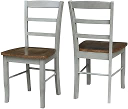 Solid Wood Ladderback Dining Chairs Set of by Furnifact – Wood, Hickory and Stone, Pack of 2