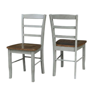 Solid Wood Ladderback Dining Chairs Set of by Furnifact – Wood, Hickory and Stone, Pack of 2