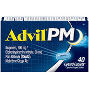 Advil 40 Count (Pack of 1) / Coated Caplets / 1 Ibuprofen