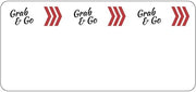 HUBERT Grab Go Laser Labels White 12-Up - 3 1/2"L x 1 5/8"H 780 Per Case