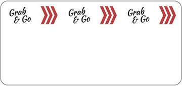 HUBERT Grab Go Laser Labels White 12-Up - 3 1/2"L x 1 5/8"H 780 Per Case