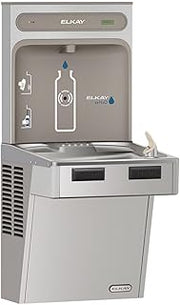 Elkay LMABFDWSSK ezH2O Bottle Filling Station with Mechanically Activated Single ADA Cooler Filtered Non-Refrigerated Stainless