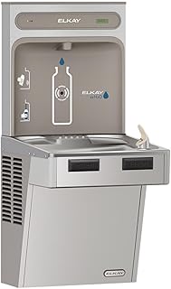 Elkay LMABFDWSSK ezH2O Bottle Filling Station with Mechanically Activated Single ADA Cooler Filtered Non-Refrigerated Stainless