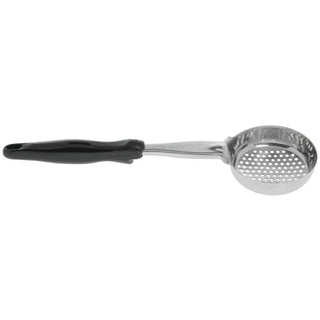 Jacob's Pride 6 Oz. Black Perforated Spoodle Utensil by Vollrath – Stainless Steel, Silver, Model 6432620