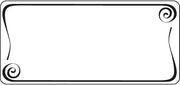HUBERT White 12-Up Laser Labels Black Imprinted Whirly Design - 3 1/2"L x 1 5/8"H, 780 per Pack