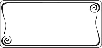 HUBERT White 12-Up Laser Labels Black Imprinted Whirly Design - 3 1/2"L x 1 5/8"H, 780 per Pack