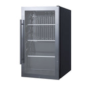 Summit 19” Beverage Center by Summit Appliance – 19" W x 17" D, 3.13 cubic_feet, Stainless Steel, Model SPR488BOS